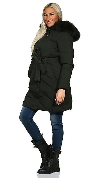 Aurela Damenmode Kurzmantel Steppmantel Damen Mantel diagonal gesteppt mit günstig online kaufen