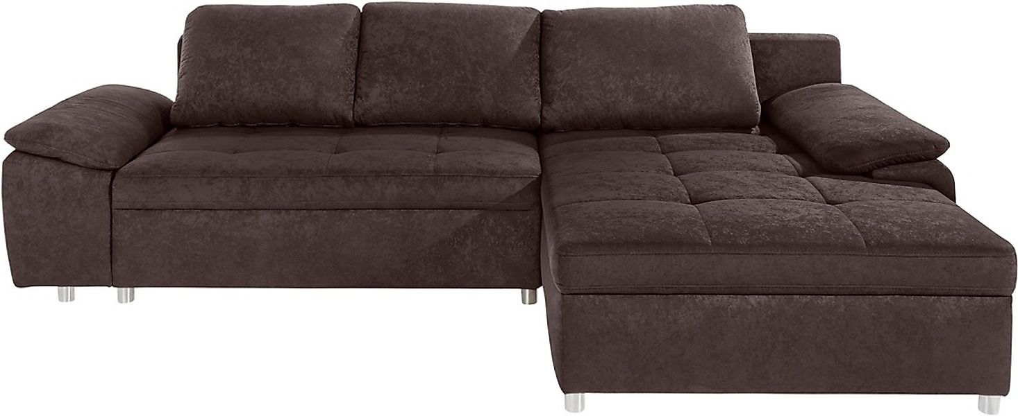 Home affaire Ecksofa "Labene L-Form" wahlweise mit Bettfunktion und Bettkas günstig online kaufen