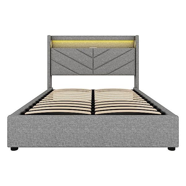 Gotagee Polsterbett Multifunktionsbett Einzelbett mit Hydraulik Fernbedienu günstig online kaufen