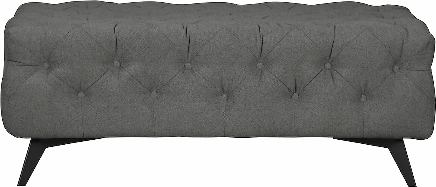 Home affaire Polsterhocker "Amaury" Chesterfield-Optik, Breite 120cm, Fußfa günstig online kaufen