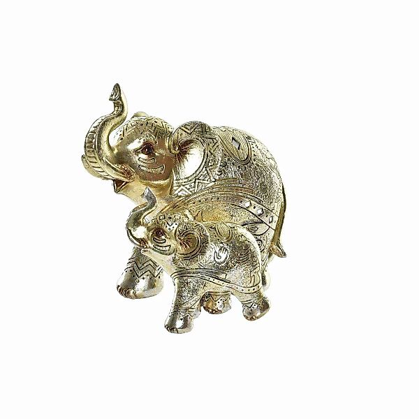 Deko-figur Dkd Home Decor Elefant Golden Harz (17 X 11 X 15 Cm) günstig online kaufen
