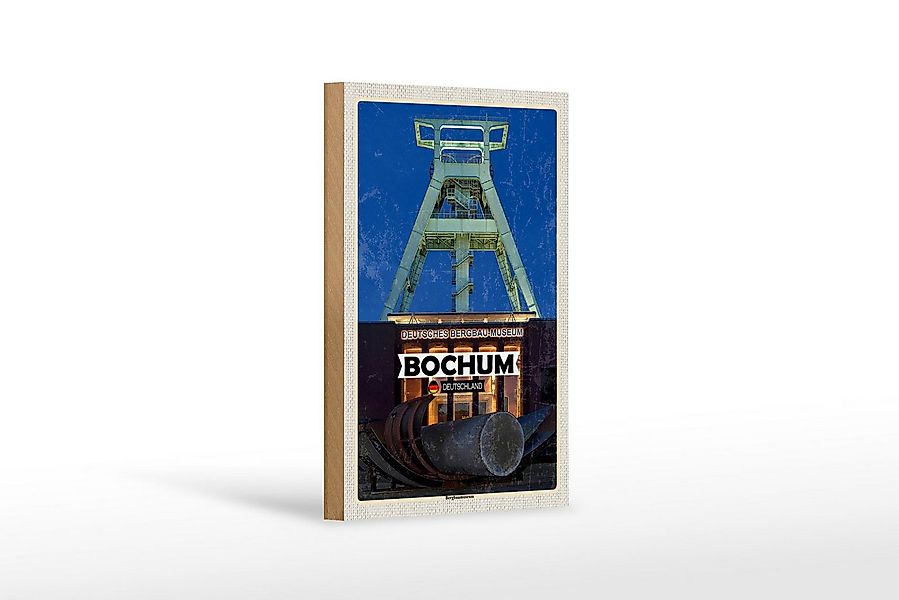 Femer GmbH Holzbild Städte Bochum Bergbaumuseum Deutschland 12x18 cm, (1 St günstig online kaufen