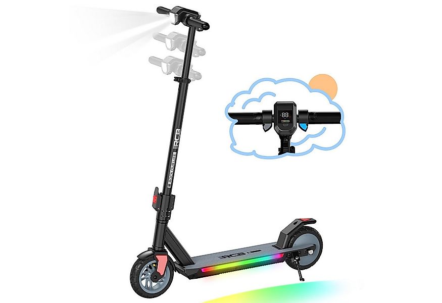 RCB TECH Elektro-Kinderroller R12 PRO mit verstellbarer Höhe, 7-Zoll-Vollgu günstig online kaufen