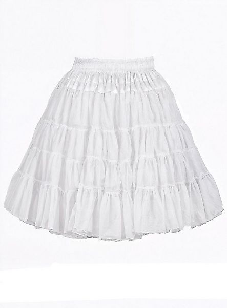 thetru Kostüm Petticoat Deluxe weiß 2-lagig, Mittellanger Unterrock in zwei günstig online kaufen