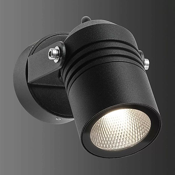 LED-Außenwandstrahler 5019, schwarz, IP54 günstig online kaufen