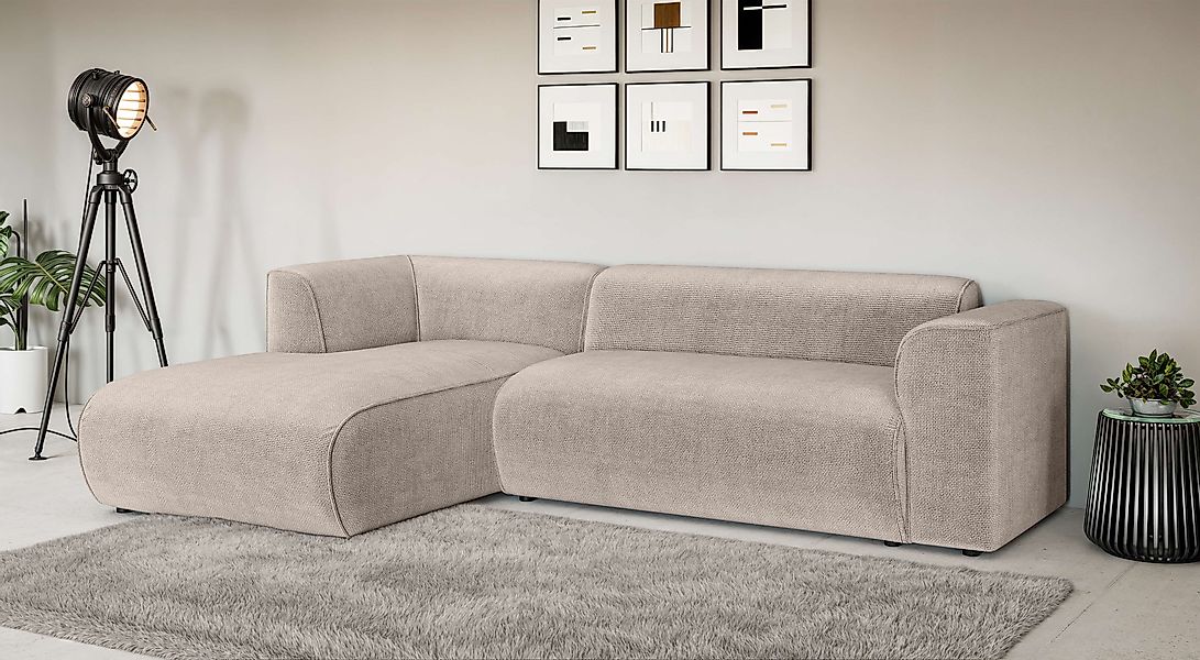 Home affaire Ecksofa »MERID L-Form (257 cm), zeitlos & stilvolles Design,« günstig online kaufen