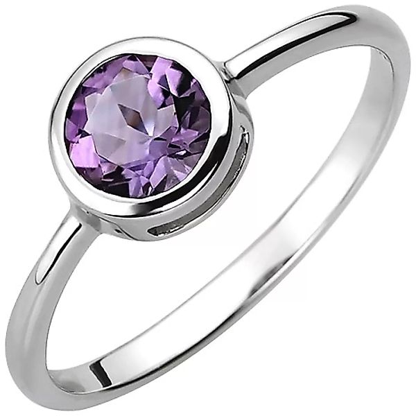 SIGO Damen Ring 925 Sterling Silber 1 Amethyst lila violett Silberring günstig online kaufen