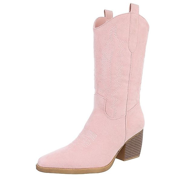 Ital-Design Stilvolle Damenstiefel aus hochwertigem Material Westernstiefel günstig online kaufen