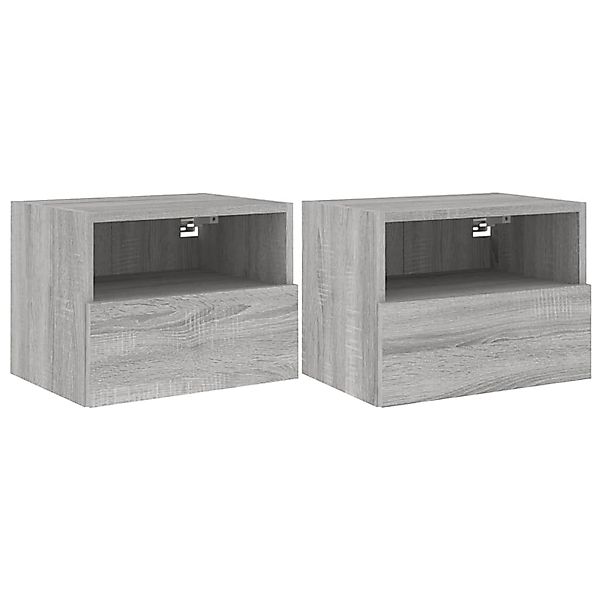 vidaXL TV-Wandschränke 2 Stk Grau Sonoma 40x30x30 cm Holzwerkstoff 836851 günstig online kaufen