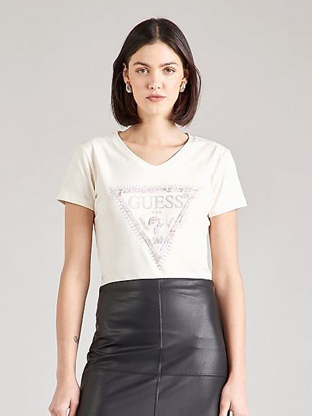 Guess Kurzarmshirt (1-tlg) Ziersteine günstig online kaufen