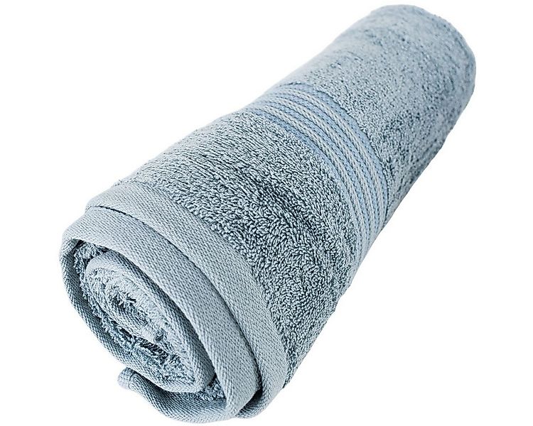 VIVESS Duschtücher 100 % Baumwoll Duschtuch 70 x 140 cm einfarbig mit Bordü günstig online kaufen