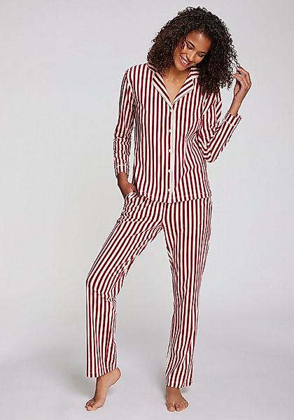 LASCANA Pyjama (2 tlg., 2-teilig) Mit Weihnachtlichem Muster günstig online kaufen