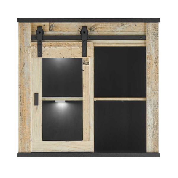 Hängeschrank mit Schiebetür im Landhausstil 90 cm hoch günstig online kaufen