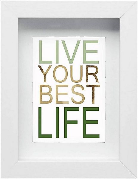 EUGAD Bilderrahmen, (1 St), Holzrahmen mit Papier-Passepartout, Glasscheibe günstig online kaufen