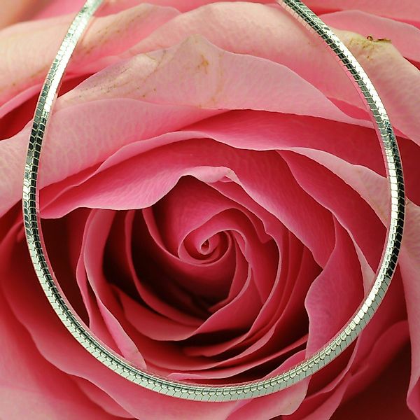 HOPLO Silberkette Silberkette Schlangenkette diamantiert Breite günstig online kaufen