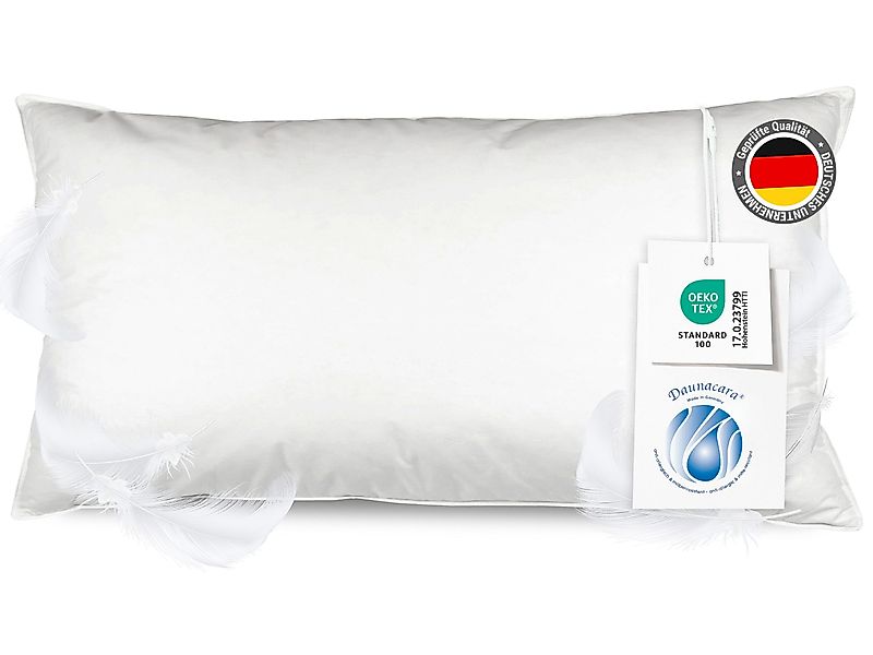 ZOLLNER Kopfkissen, Füllung: 100% Federn, Bauch-, günstig online kaufen