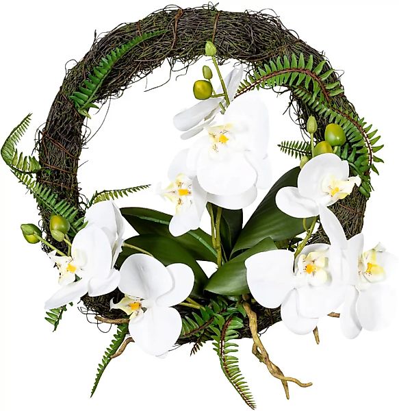 Creativ green Kunstkranz "Wandkranz Orchidee Phalaenopsis" günstig online kaufen