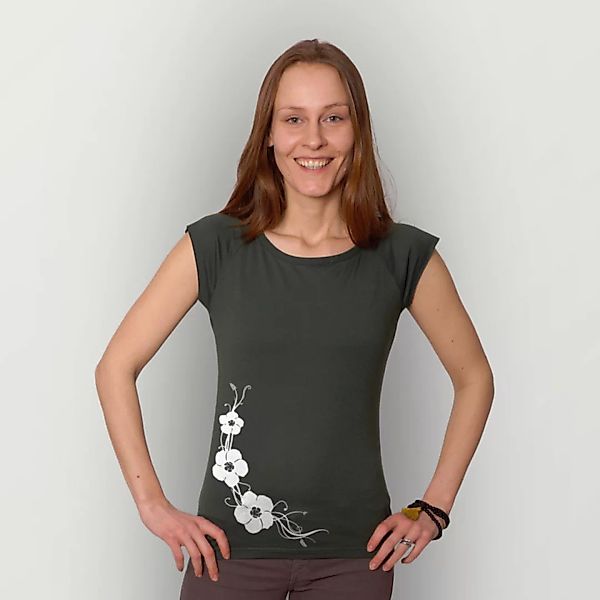 "Hibisken" Bamboo Frauen T-shirt günstig online kaufen