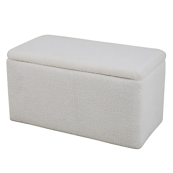 Svita Leaf Sitzbank Hocker Mit Stauraum Aufbewahrungsbox Mit Deckel Weiß günstig online kaufen