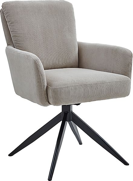 NIEHOFF SITZMÖBEL Esszimmerstuhl () Bezug Cord, Drehfunktion und Taschenfed günstig online kaufen