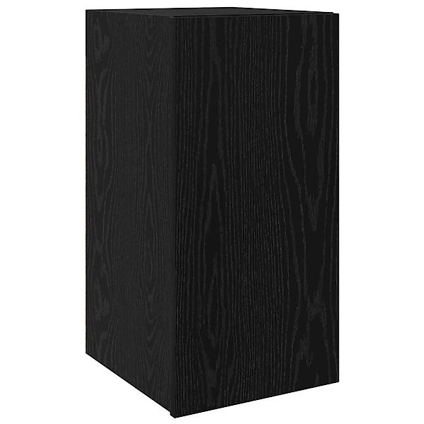 vidaXL Wand TV Schrank Schwarz Eichen-Optik 30,5 x 30 x 60 cm 875069 günstig online kaufen
