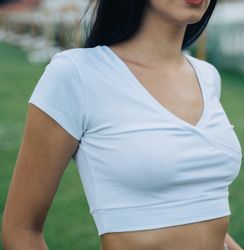 Evoni Crop-Top Damen Crop Top Kurzarmshirt günstig online kaufen