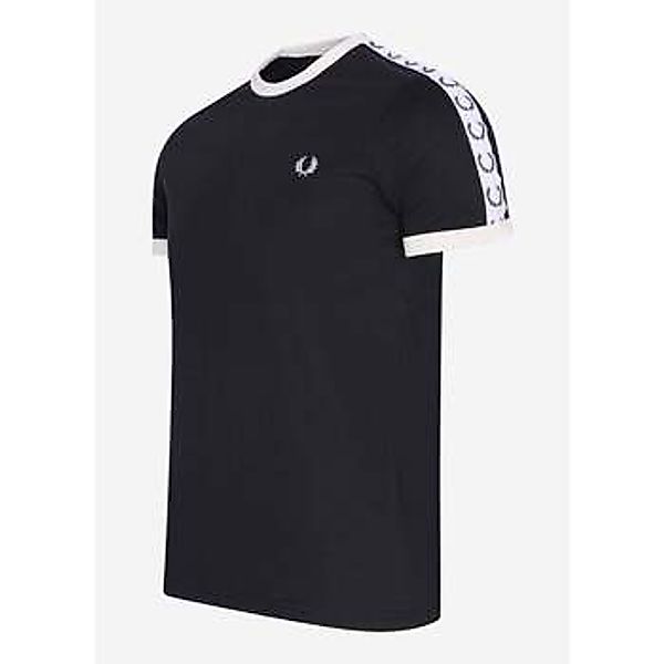 Fred Perry  T-Shirts & Poloshirts Taped ringer t-shirt - black günstig online kaufen