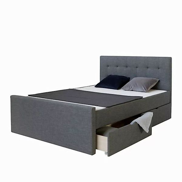 Homestyle4u Polsterbett 90/120/140/160/180 x 200 cm Doppelbett Bettgestell günstig online kaufen