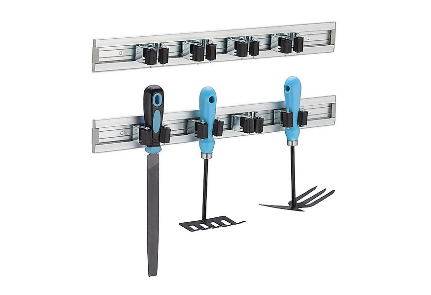 relaxdays Gartengerätehalter Gerätehalter Wandhalterung 2er Set günstig online kaufen