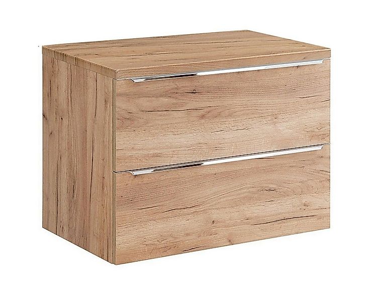 Lomadox Waschbeckenschrank TOSKANA-56 Wotaneiche 81/59,5/46 cm günstig online kaufen