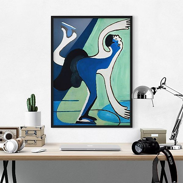 Bild mit Rahmen Kunstdruck - Hochformat Ernst Ludwig Kirchner - Eisläuferin günstig online kaufen
