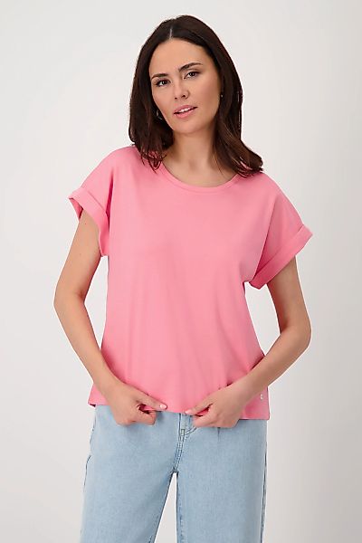 Monari T-Shirt "Shirt Basic Pima uni", Mit Rundhalsausschnitt günstig online kaufen