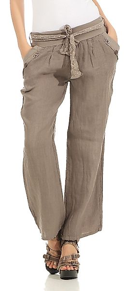 Mississhop Leinenhose Damen 100 % Leinen günstig online kaufen