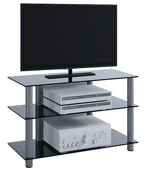 VCM TV-Board TV Möbel Sideboard Fernseh Rack Alu Glas Sindas günstig online kaufen