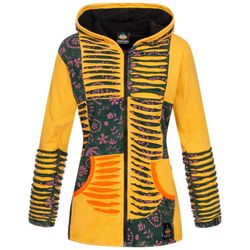 ankerglut Fleecejacke "Patchwork NUNAVUT LIGHT GRAY & NEW FLOWER POWER" günstig online kaufen
