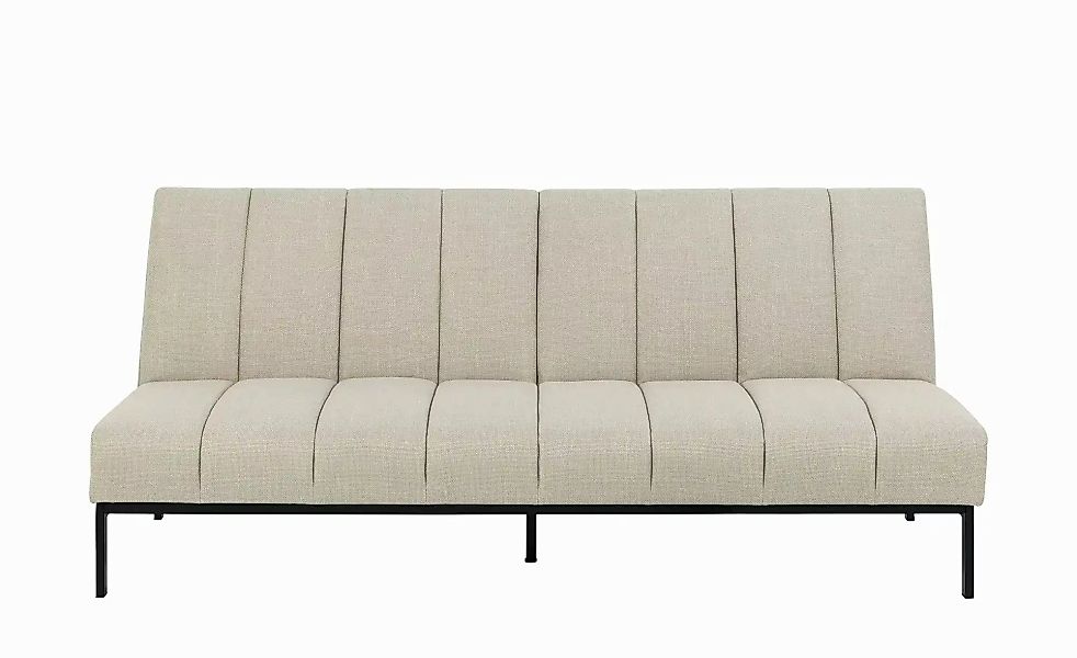 ACTONA GROUP Schlafsofa klappbar, in Stoff Beige, Stahlgestell - 198x87x95c günstig online kaufen