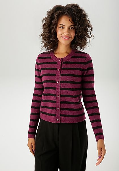 Aniston CASUAL Strickjacke im Streifen-Dessin - günstig online kaufen