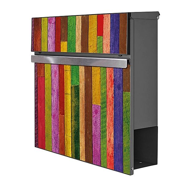 Banjado Briefkasten Anthrazit 37x37x10.5cm Groß / Inkl. Montagematerial & 2 günstig online kaufen