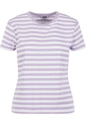 URBAN CLASSICS T-Shirt "Urban Classics Damen Ladies Regular Striped Tee" 1 günstig online kaufen