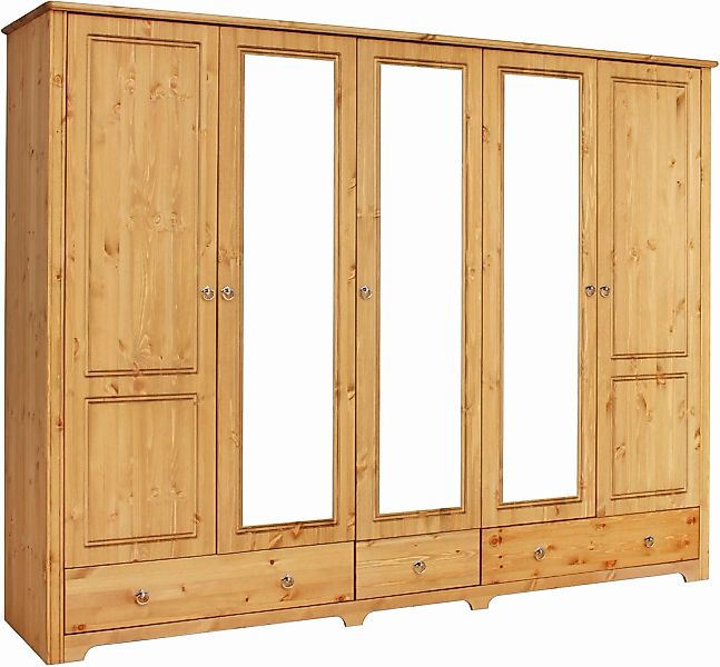 Home affaire Kleiderschrank "Hugo" 3 Breiten: 106/200/245 cm H/T ca. 190/58 günstig online kaufen