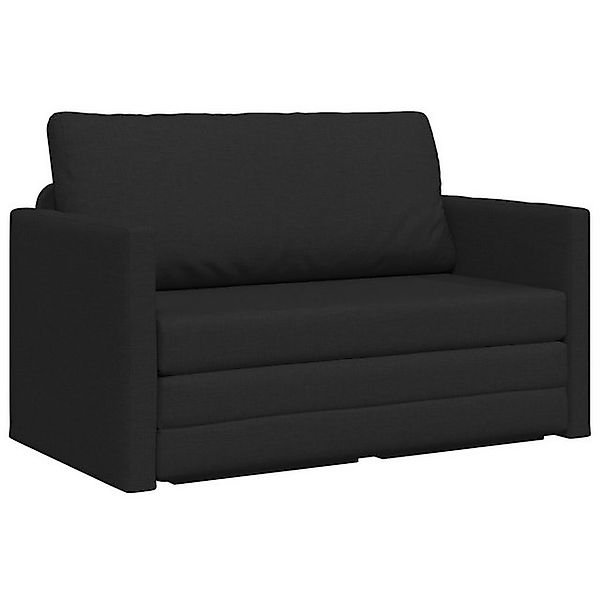 vidaXL Sofa Futon Sofa Bett 2-in-1 Schwarz 124x71x78 cm Stoff, 1 Teile günstig online kaufen