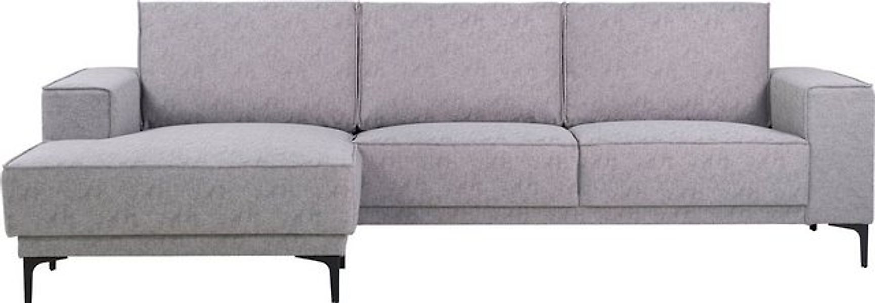 Places of Style Ecksofa "Polsterecke Oland, Struktur, Flachgewebe, Luxus-Mi günstig online kaufen