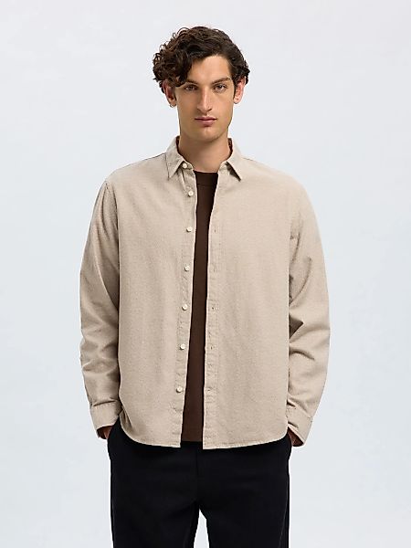 Selected Langarmhemd SLHREGNOAH BRUSHED TWIST SHIRT LS NOOS günstig online kaufen