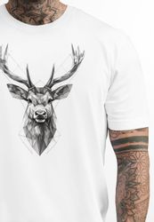 Neverless Print-Shirt Herren T-Shirt Trachtenshirt Hirsch günstig online kaufen