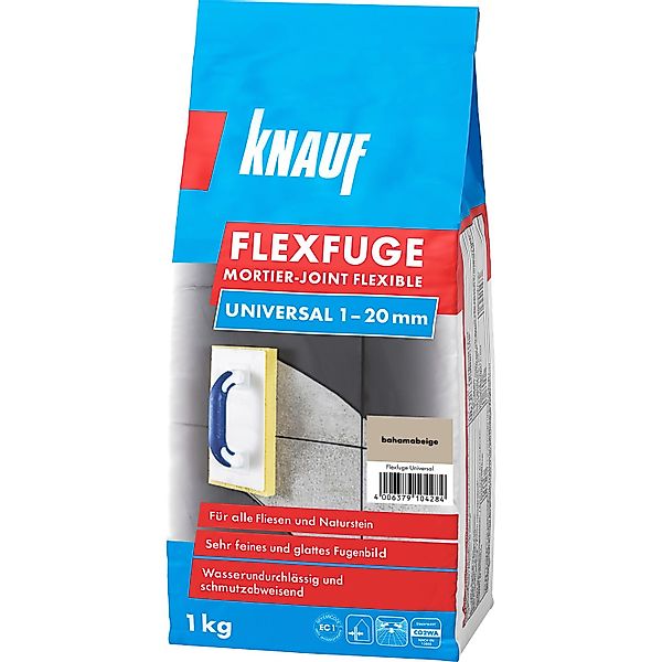 Knauf Flexfuge Universal Bahamabeige 1 kg günstig online kaufen