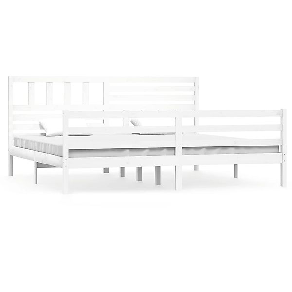 Vidaxl Massivholzbett Weiß 200x200 Cm günstig online kaufen