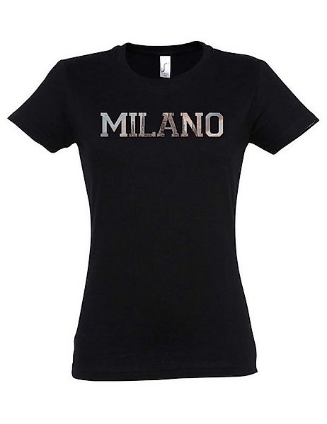 Urban Backwoods Print-Shirt Milano Damen T-Shirt Skyline Stadt City Ville C günstig online kaufen