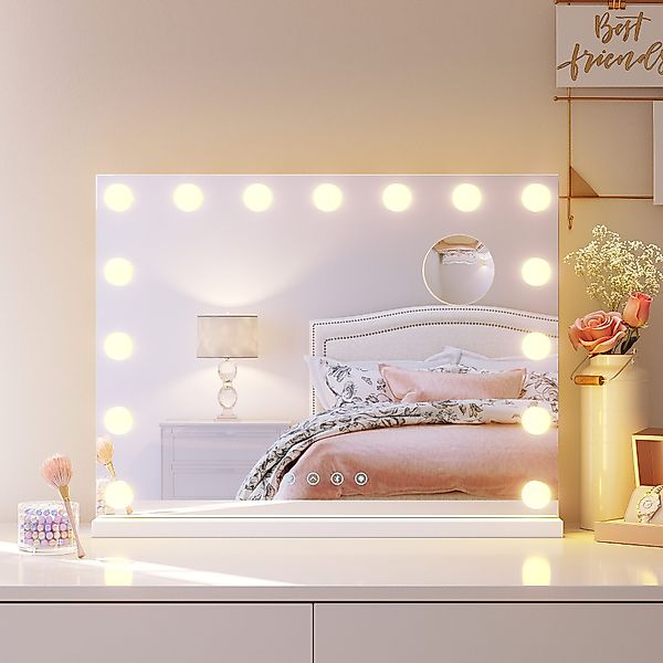 SONNI Kosmetikspiegel Dreifarbiger LED-Kosmetikspiegel mit Bluetooth günstig online kaufen