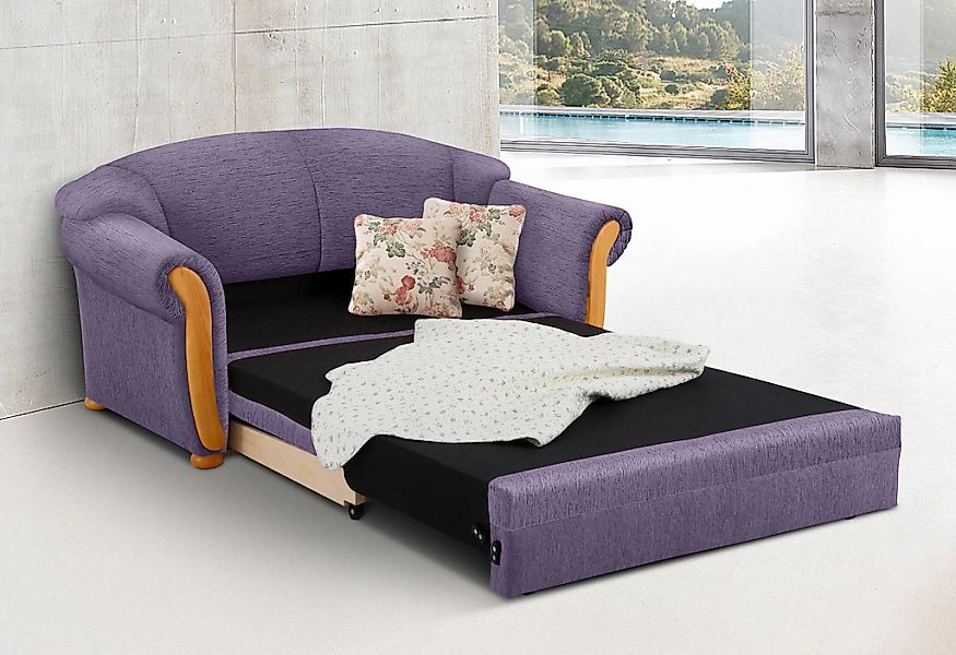 Home affaire 2-Sitzer "Milano, Schlafsofa im Landhaus-Stil, bequem, Liegefl günstig online kaufen