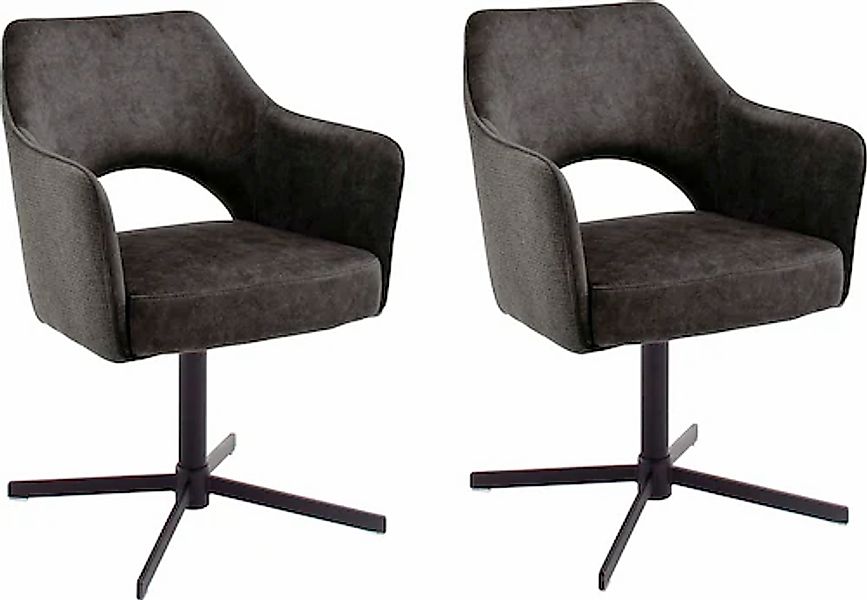 MCA furniture Esszimmerstuhl »Valetta« (Set) 2 Stk.2 er Set, 360° drehbar, günstig online kaufen